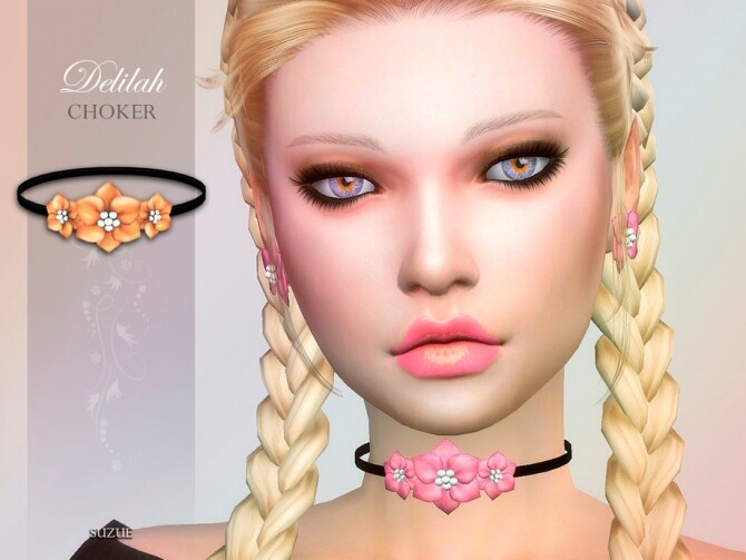 Sims 4 Delilah Choker by Suzue at TSR