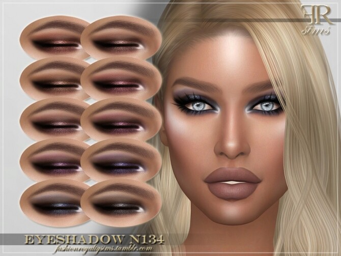 Sims 4 FRS Eyeshadow N134 by FashionRoyaltySims at TSR