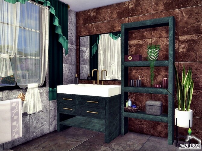 Sims 4 Bathroom Aron by nobody1392 at TSR