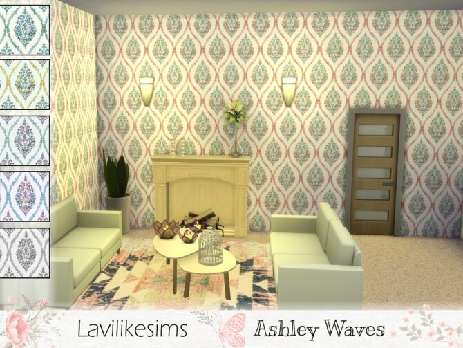 Sims 4 Ashley Waves Wallpaper by lavilikesims at TSR