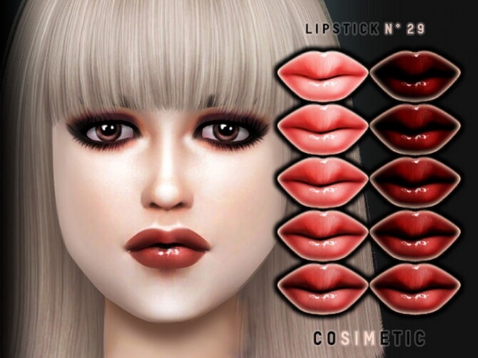 Sims 4 Lipstick N29 by cosimetic at TSR