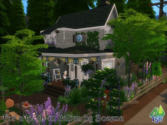 Sims 4 For a tooth in Italian restaurant by bozena at TSR