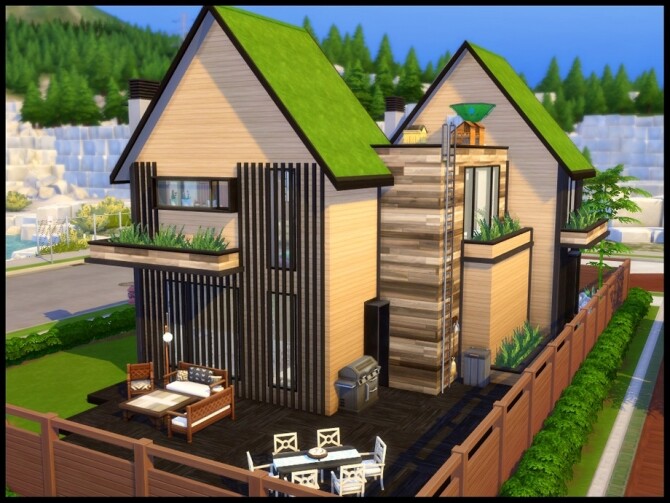 Sims 4 Green Footprint Home by sparky at TSR