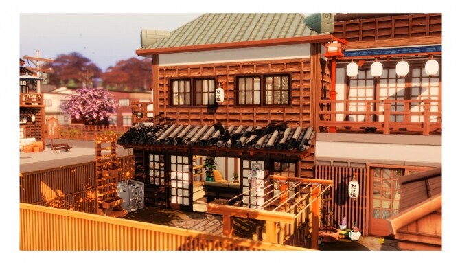 Sims 4 Komorebi Townhouse at Wiz Creations