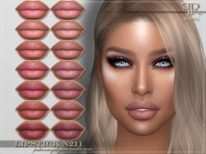 Sims 4 FRS Lipstick N211 by FashionRoyaltySims at TSR