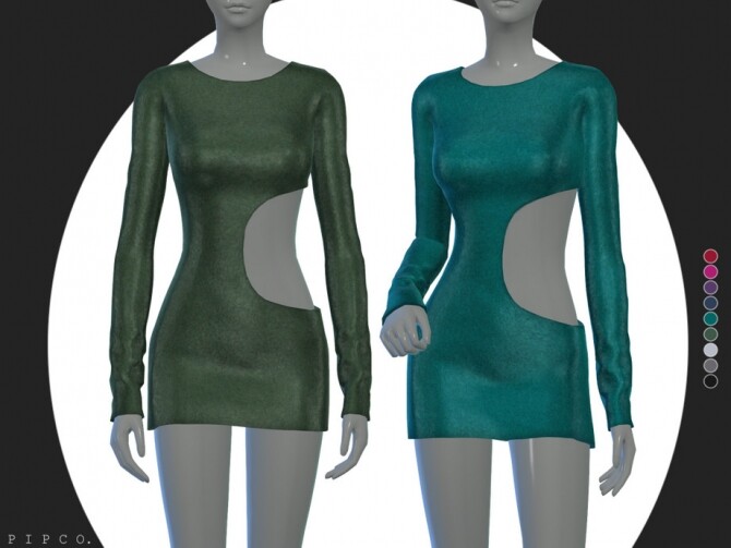 Sims 4 Dune dress by Pipco at TSR