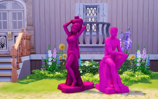 Sims 4 The Blossoms’ Empress and The Sitter recolour at Valhallan