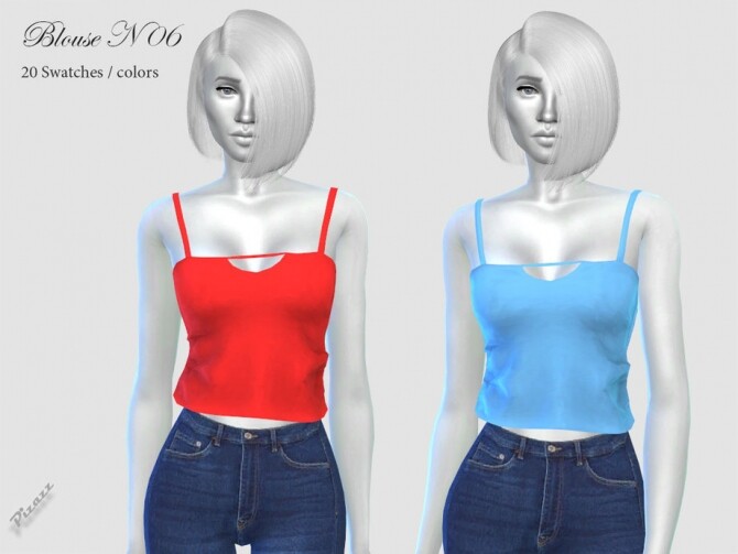 Sims 4 Blouse N 06 by pizazz at TSR