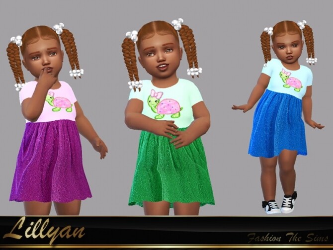 Sims 4 Dress Melissa baby by LYLLYAN at TSR