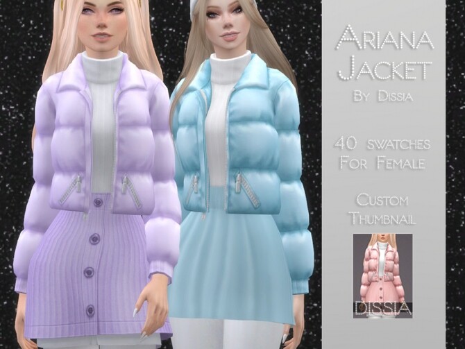 Sims 4 Ariana Jacket Set by Dissia at TSR
