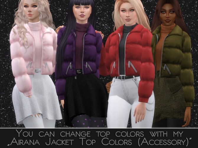 Sims 4 Ariana Jacket Set by Dissia at TSR