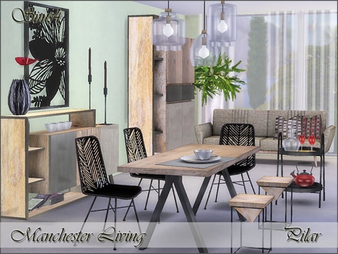 Sims 4 Manchester Dining by Pilar at TSR