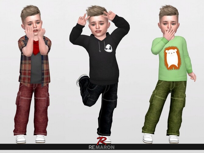 Sims 4 Denim Pants for Toddler 01 by remaron at TSR