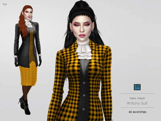Sims 4 Witchy Suit at Elfdor Sims