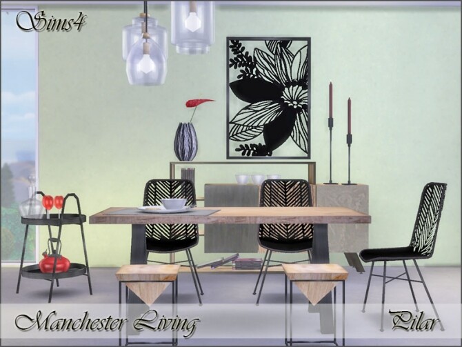 Sims 4 Manchester Dining by Pilar at TSR