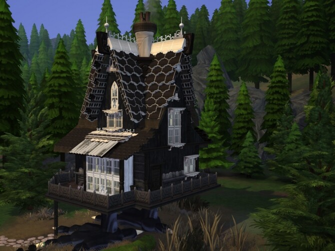 Sims 4 Ravens Nest by VirtualFairytales at TSR