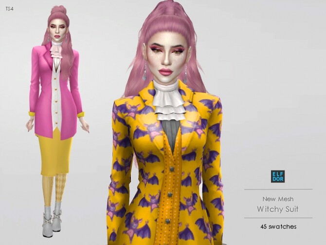 Sims 4 Witchy Suit at Elfdor Sims