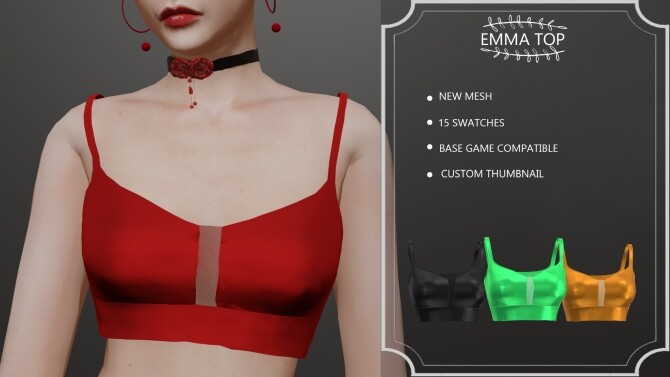 Sims 4 Emma Top at Clarity Sims