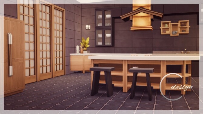 Sims 4 Japanese Luxury House at Cross Design