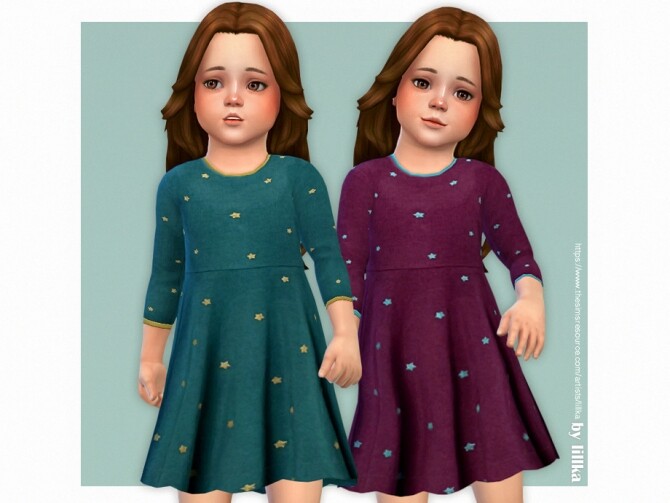 Sims 4 Estelle Dress by lillka at TSR