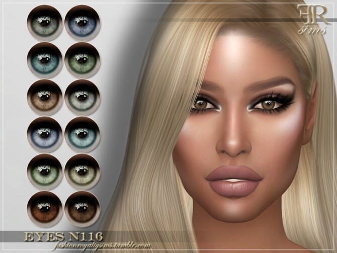 Sims 4 FRS Eyes N116 by FashionRoyaltySims at TSR