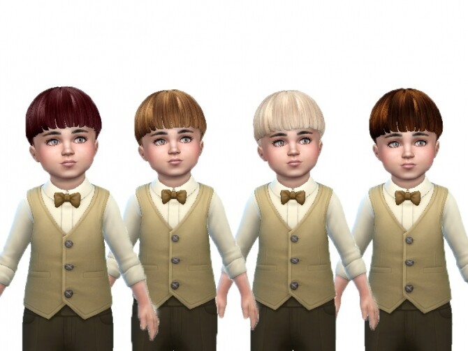 Sims 4 Toddler boy hair recolor by TrudieOpp at TSR