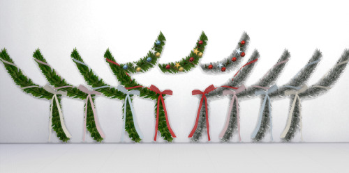 Sims 4 Holiday Garlands for Staircase Rail at Garden Breeze Sims 4