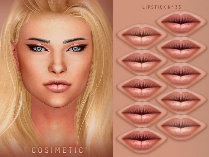 Sims 4 Lipstick N33 by cosimetic at TSR