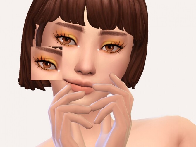 Sims 4 Mustard Eyeshadow by Sagittariah at TSR