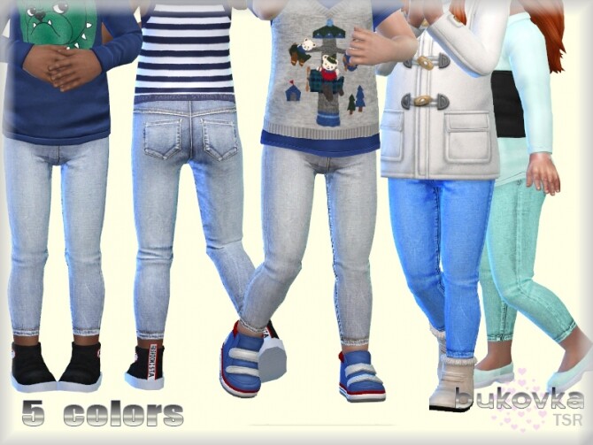Sims 4 Denim Pants by bukovka at TSR