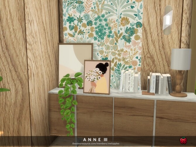 Sims 4 Anne living room by melapples at TSR