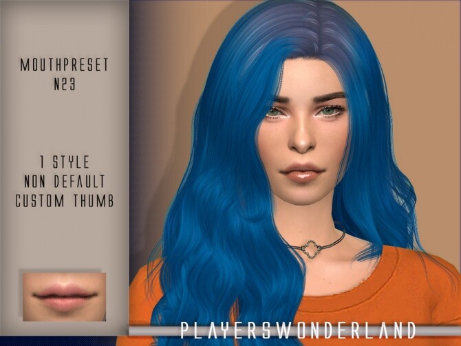Sims 4 Mouthpreset N23 by PlayersWonderland at TSR