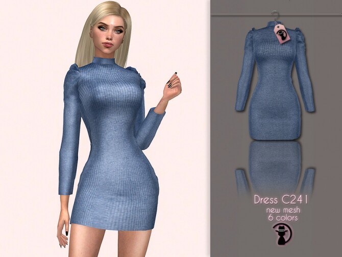 Dress C241 by turksimmer at TSR » Sims 4 Updates