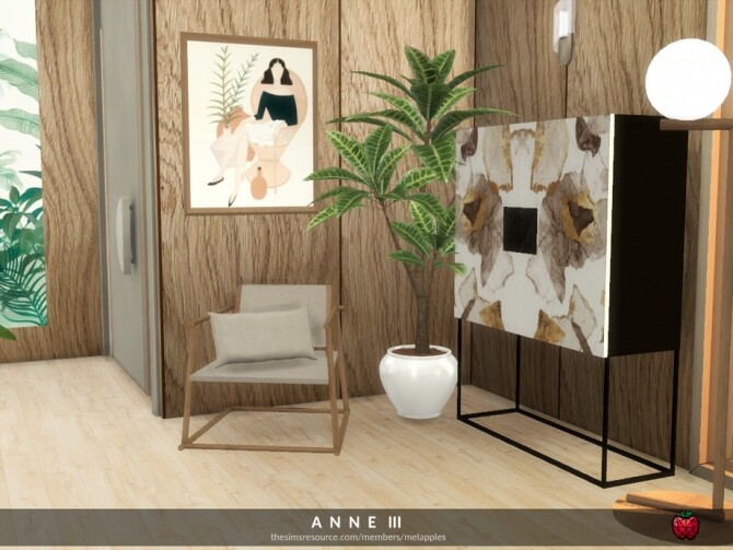 Sims 4 Anne living room by melapples at TSR