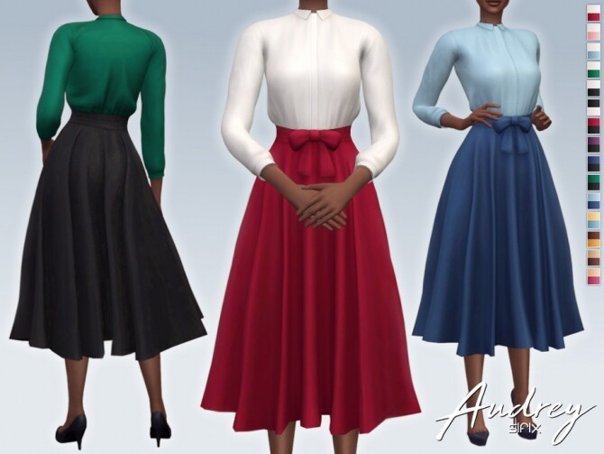 Sims 4 Audrey Outfit by Sifix at TSR