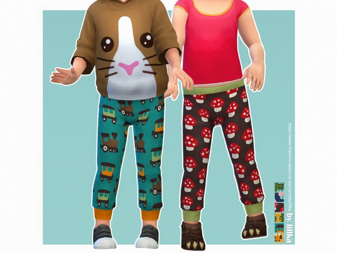 Sweatpants for Toddler 06 by lillka at TSR » Sims 4 Updates