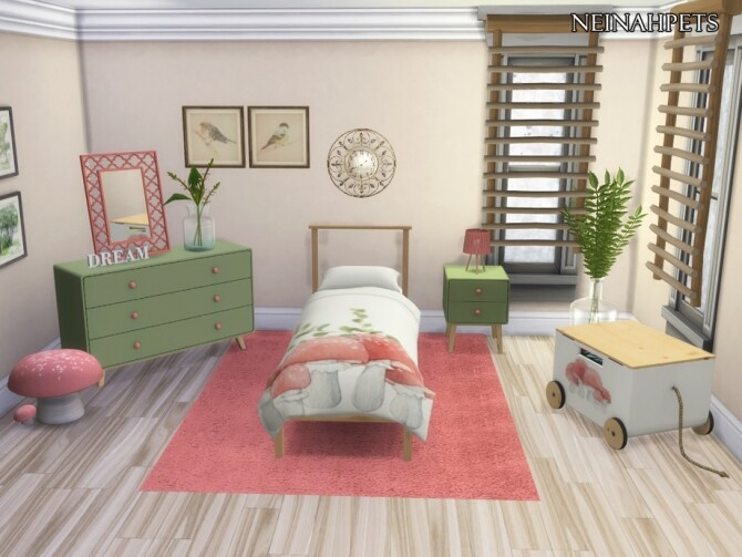 Sims 4 Fairy Tale Kids Bedroom by neinahpets at TSR