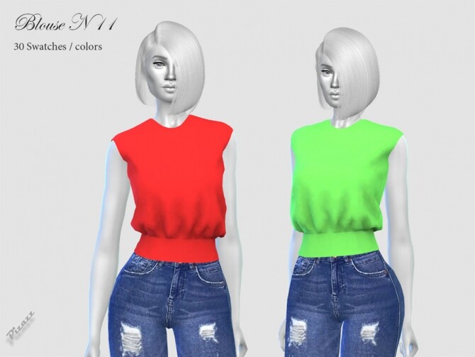 Sims 4 Ladies Blouse N 11 by pizazz at TSR