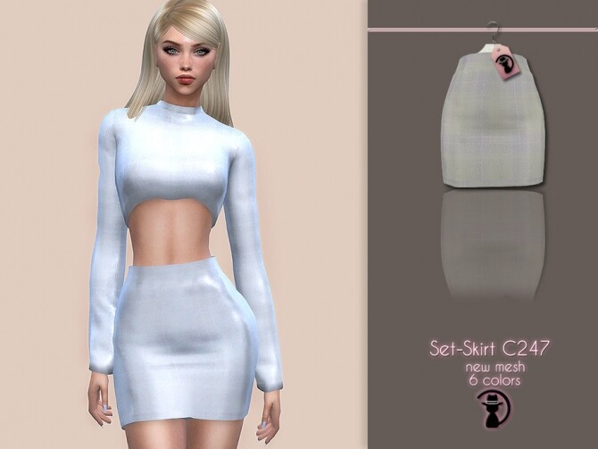 Sims 4 Set Skirt C247 by turksimmer at TSR