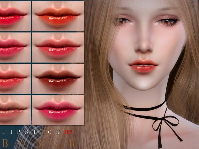 Sims 4 Lipstick 102 by Bobur3 at TSR