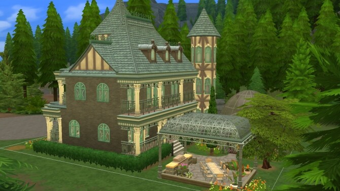 Sims 4 Home Manor Glimmer by xmathyx at Mod The Sims