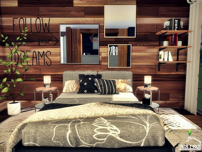 Sims 4 Bedroom Aron by nobody1392 at TSR