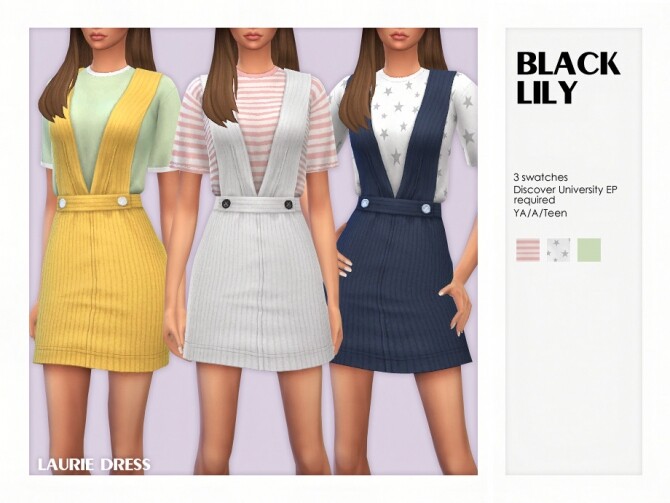 Sims 4 Laurie Dress by Black Lily at TSR