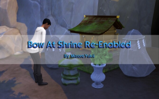 Sims 4 Bow At Shrine Re Enabled by MizoreYukii at Mod The Sims
