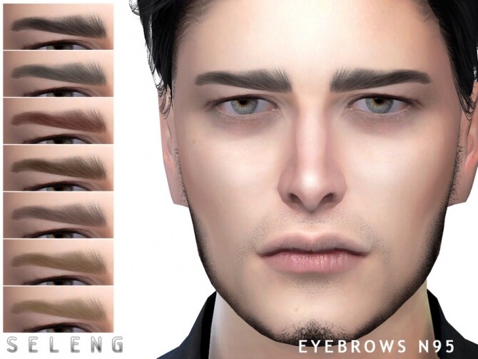 Sims 4 Eyebrows N95 by Seleng at TSR