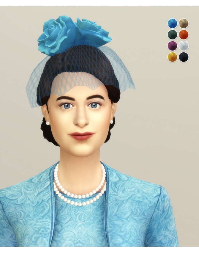 Sims 4 Queen of Blue Hat at Rusty Nail