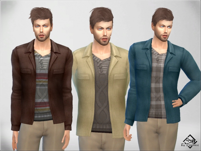 Autumn Jacket by Devirose at TSR » Sims 4 Updates