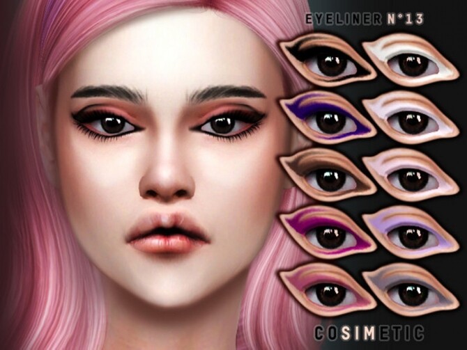 Sims 4 Eyeliner N13 by cosimetic at TSR