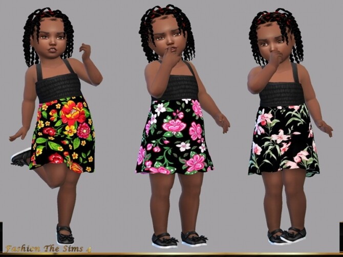 Sims 4 Dress Dara baby by LYLLYAN at TSR