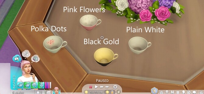 Sims 4 Custom Tea and Teacups by FlowerBunny at Mod The Sims